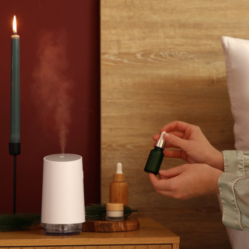寝室にアロマ